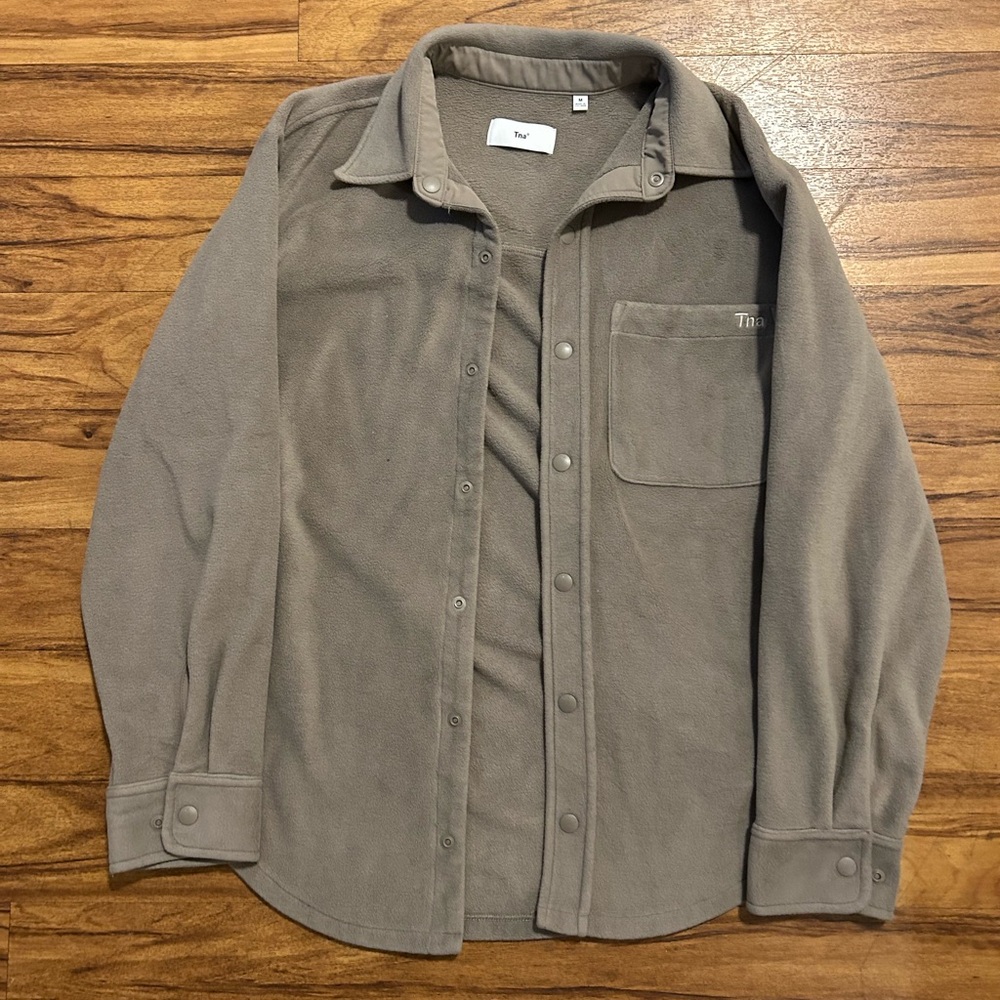 Aritzia Teddy Jacket in Taupe
